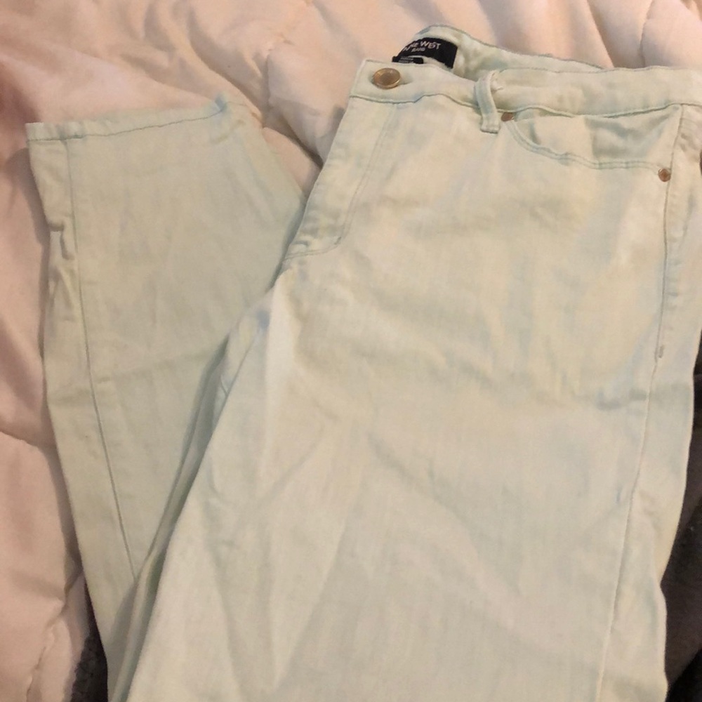 Nine West skinny mint jeans